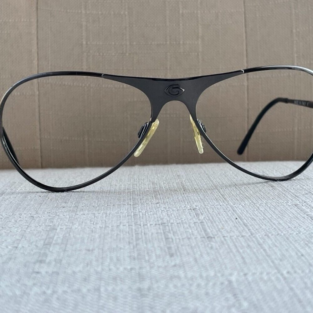 Aviator by Gargoyles USA Men Eyeglasses Frame Gunmetal Made in Italy Glasses